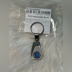 Mercedes-Benz Keychain with Blue Logo